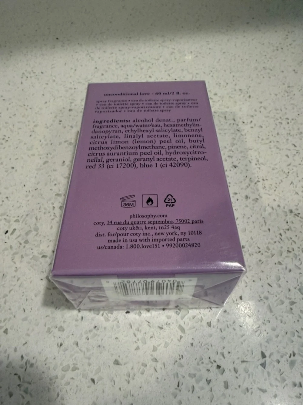 *NIB 2oz*Sealed* Philosophy Unconditional Love